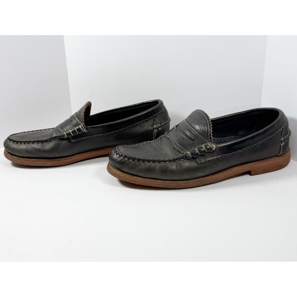 Allen Edmonds Sedona Slip On Penny Loafer Leather Gray Vibram Gumlite Sole 8.5 D